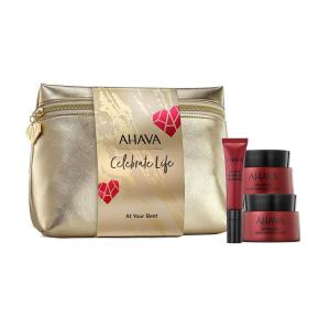 imageAHAVA At Your Best Skincare Trio Set  Includes Advanced Deep Wrinkle Cream Overnight Deep Wrinkle Mask amp Lip Line Wrinkle Treatment enriched with Exclusive Dead Sea Osmoter